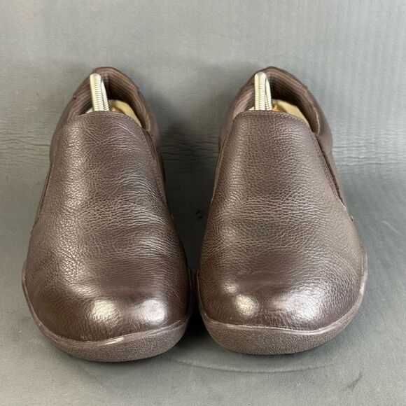 KURU Kivi brown leather slip-on comfort shoes men’s size 10.5